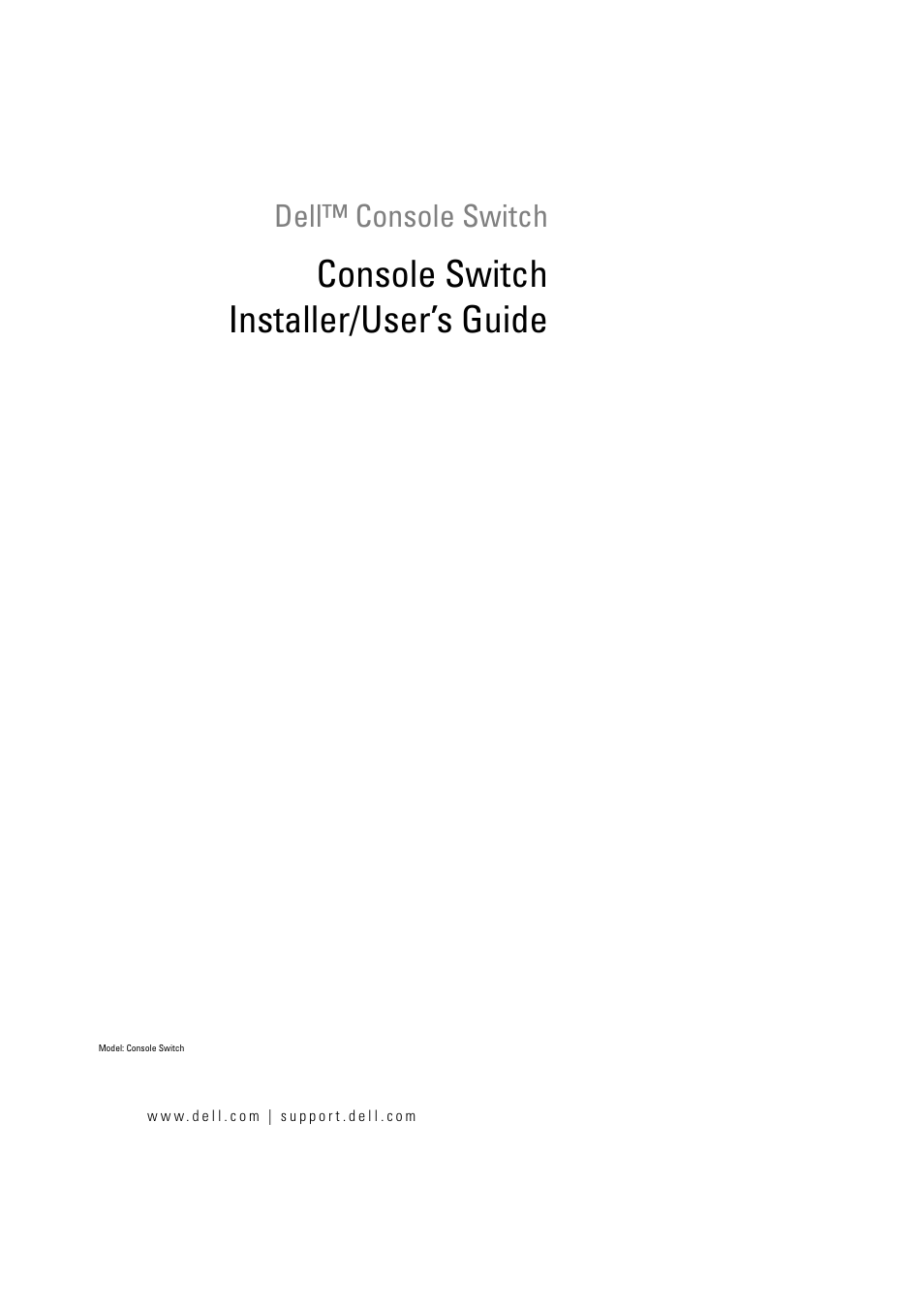 Dell KVM 180AS User Manual | 60 pages