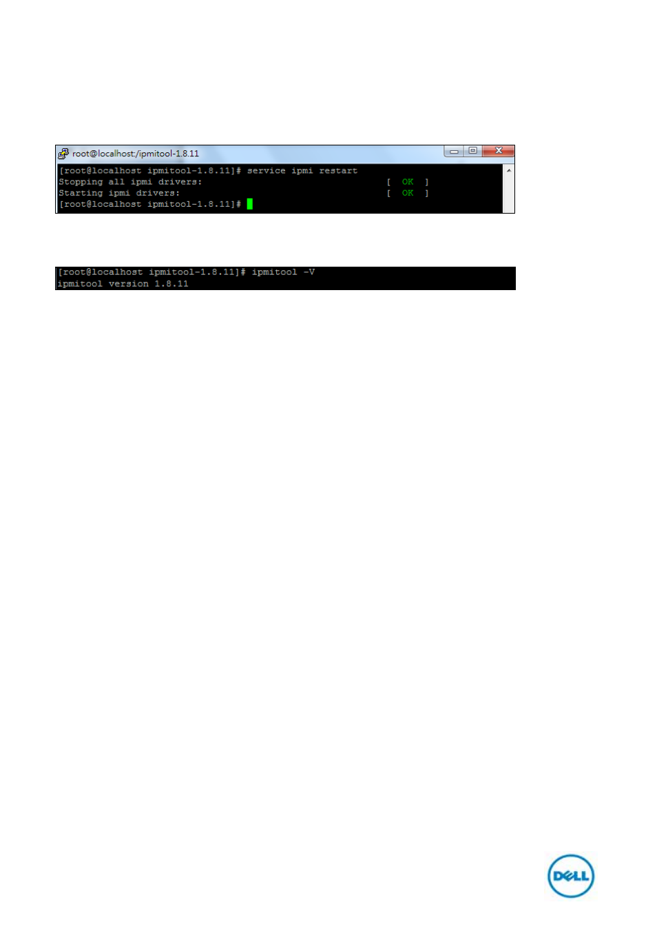 Start ipmitool service | Dell PowerEdge C410x User Manual | Page 20 / 26