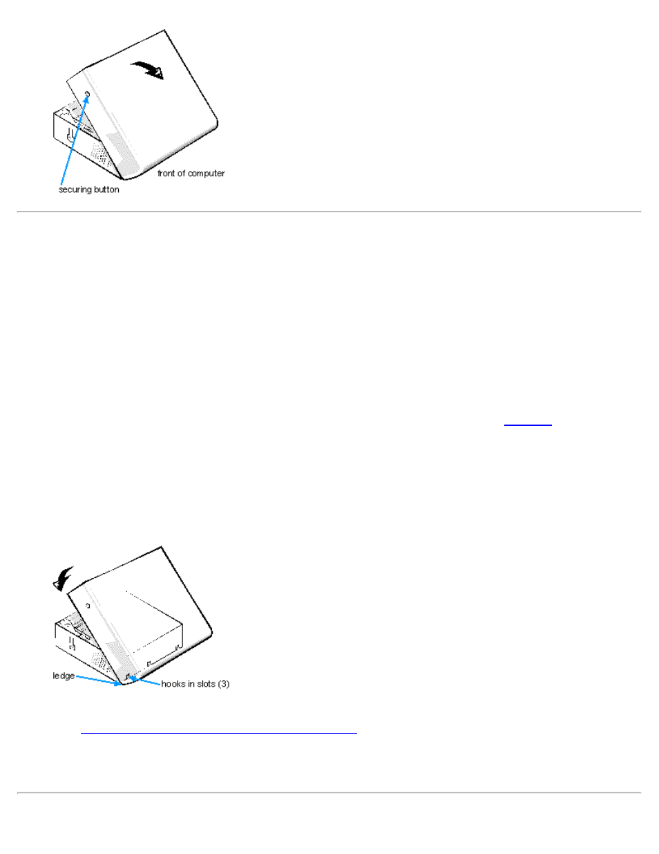 Replacing the computer cover | Dell OptiPlex GX1 User Manual | Page 54 / 103