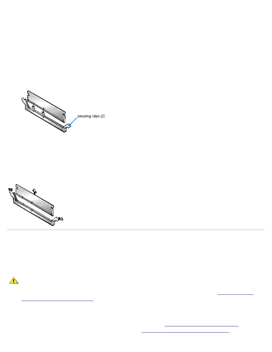 Adding video memory, Video memory, Removing a dimm | Dell OptiPlex GX1 User Manual | Page 68 / 103