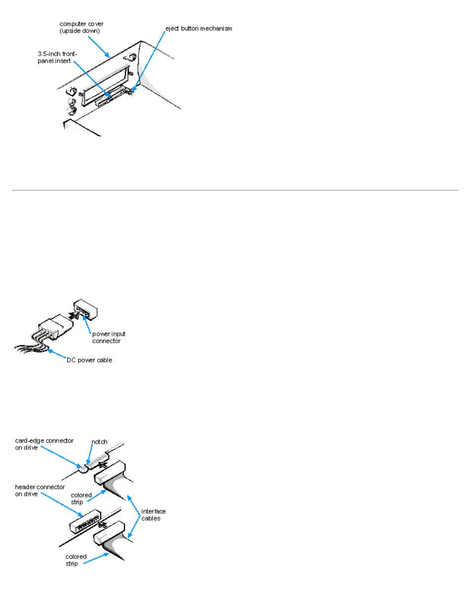 Connecting drives | Dell OptiPlex GX1 User Manual | Page 76 / 103