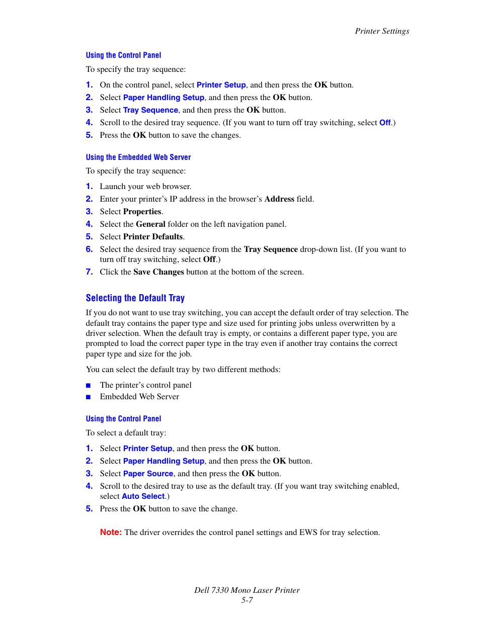 Dell 7330dn Mono Laser Printer User Manual | Page 135 / 229