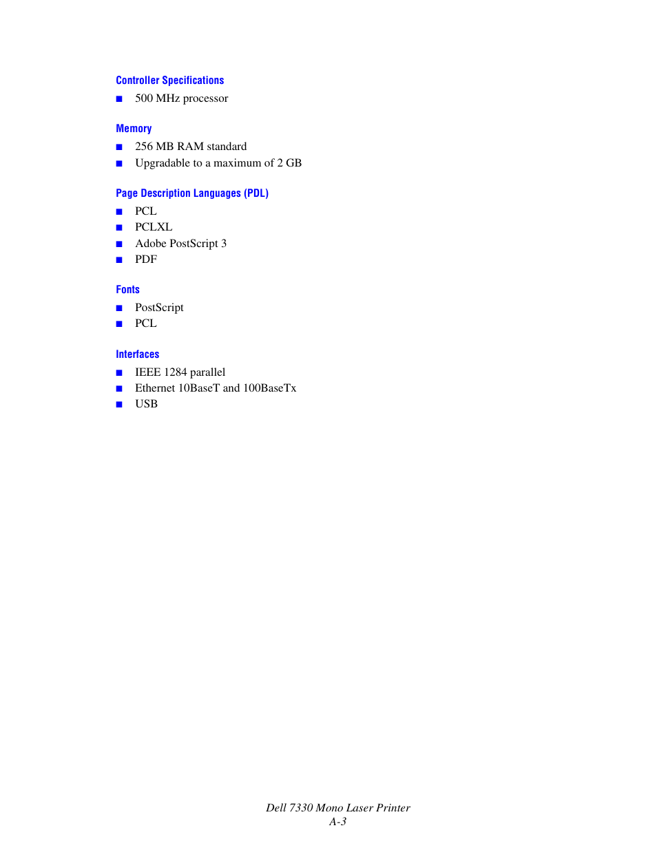 Dell 7330dn Mono Laser Printer User Manual | Page 220 / 229