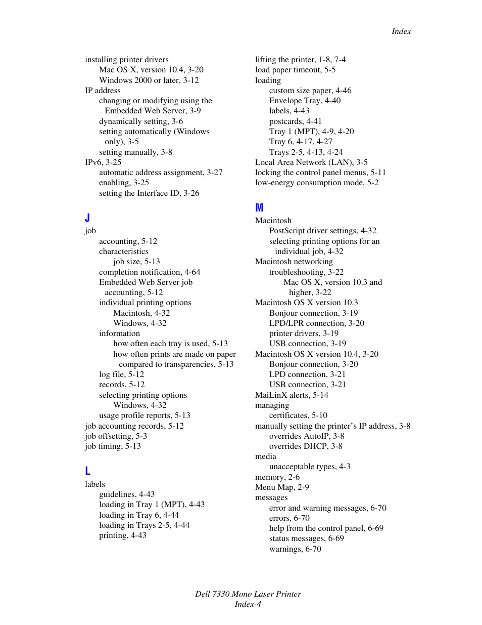 Dell 7330dn Mono Laser Printer User Manual | Page 224 / 229