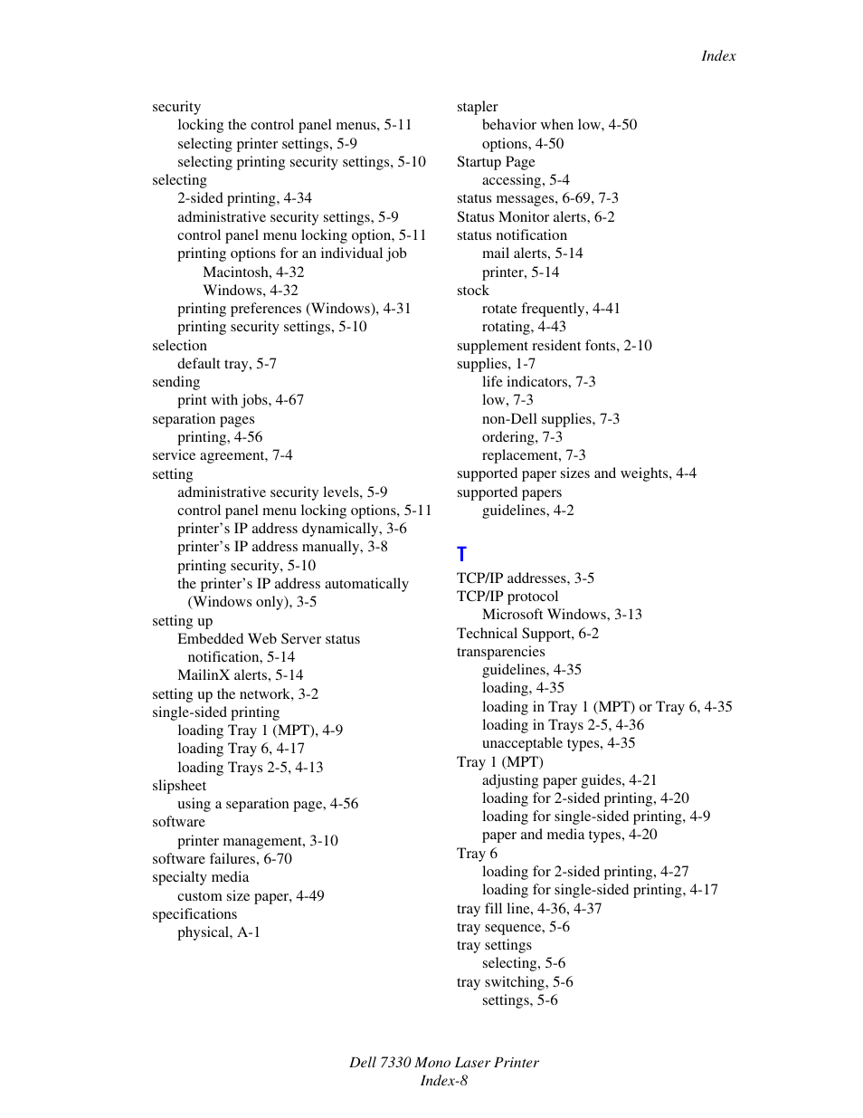 Dell 7330dn Mono Laser Printer User Manual | Page 228 / 229