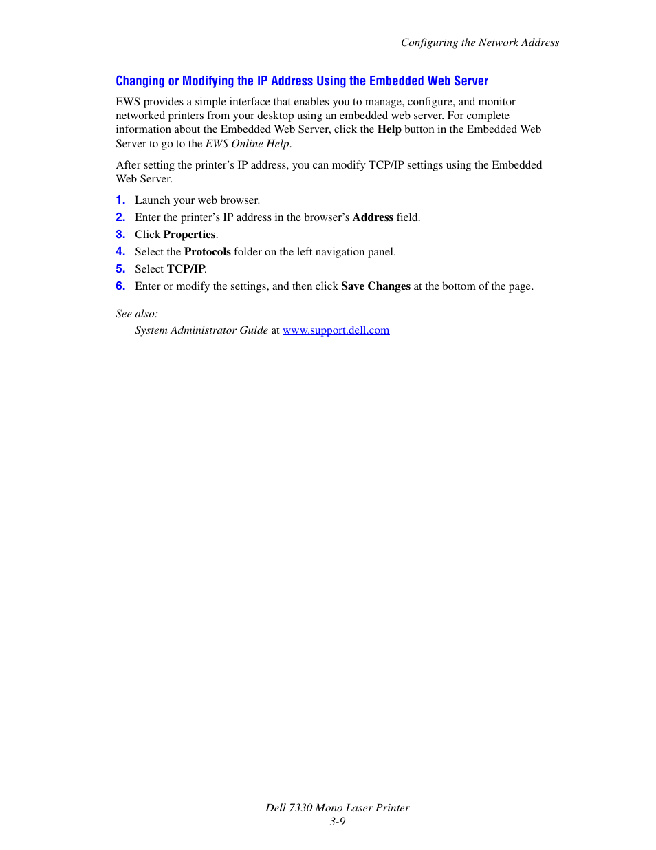 Dell 7330dn Mono Laser Printer User Manual | Page 38 / 229