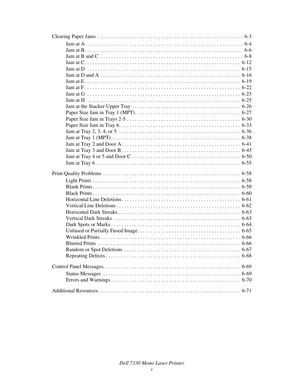 Dell 7330dn Mono Laser Printer User Manual | Page 7 / 229