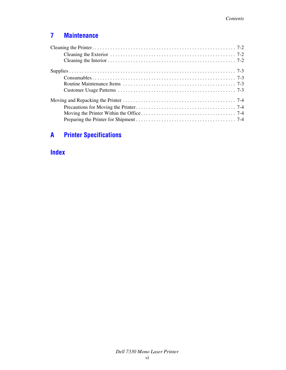 Dell 7330dn Mono Laser Printer User Manual | Page 8 / 229