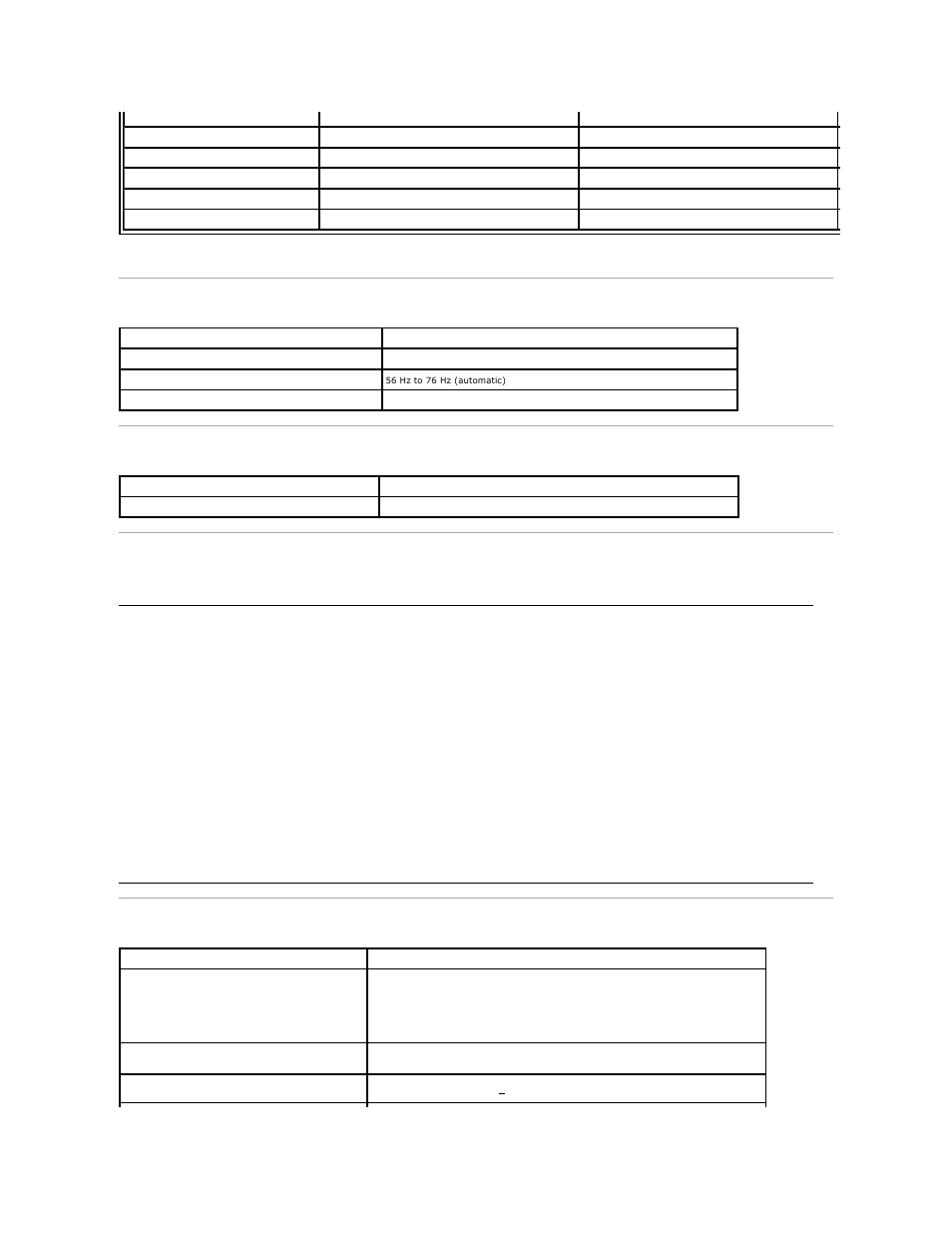 Resolution, Video supported modes, Preset display modes | Electrical | Dell ST2410B Monitor User Manual | Page 8 / 33