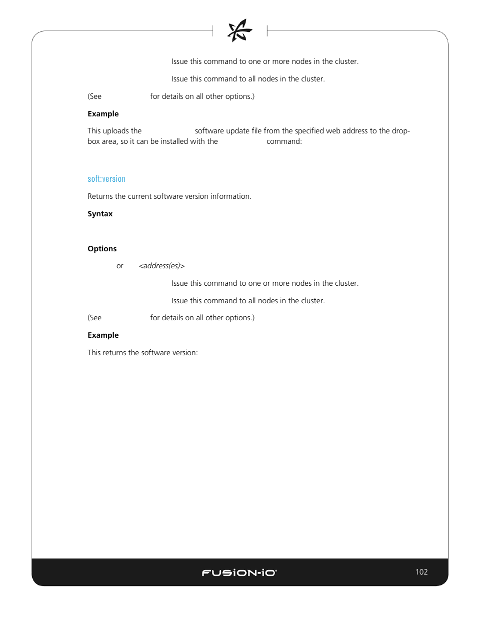 Soft:version | Dell Acceleration Appliances for Databases User Manual | Page 102 / 156