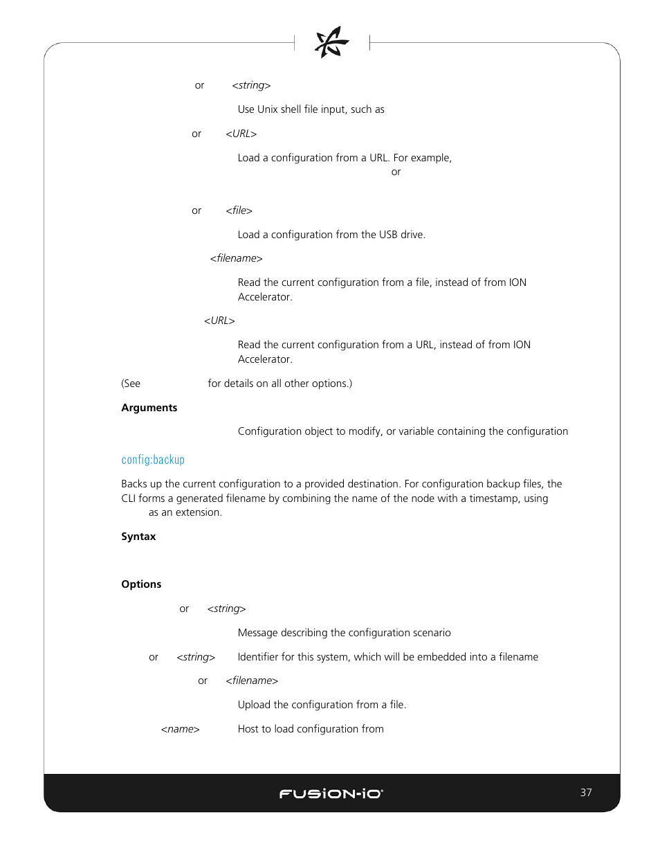 Config:backup | Dell Acceleration Appliances for Databases User Manual | Page 37 / 156