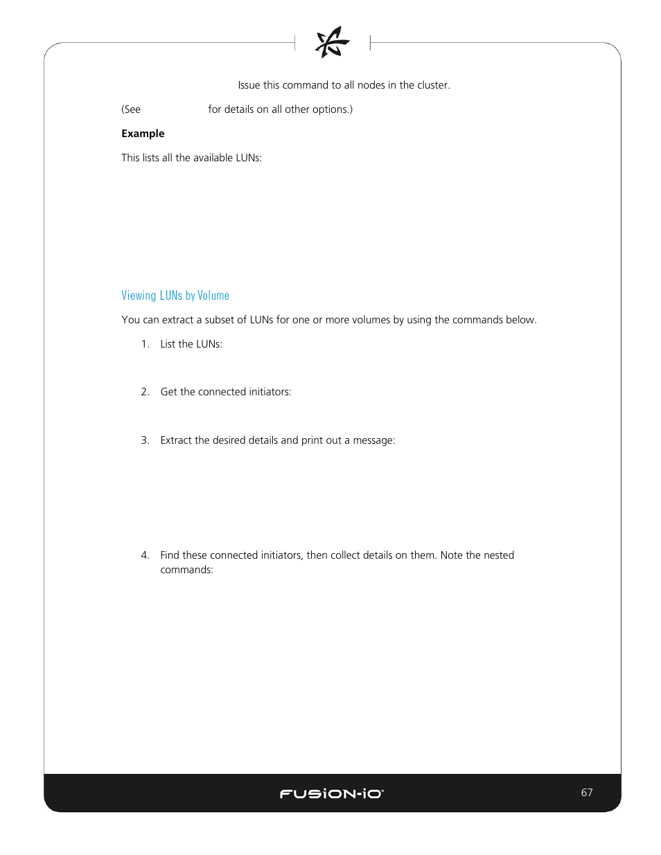 Viewing luns by volume | Dell Acceleration Appliances for Databases User Manual | Page 67 / 156