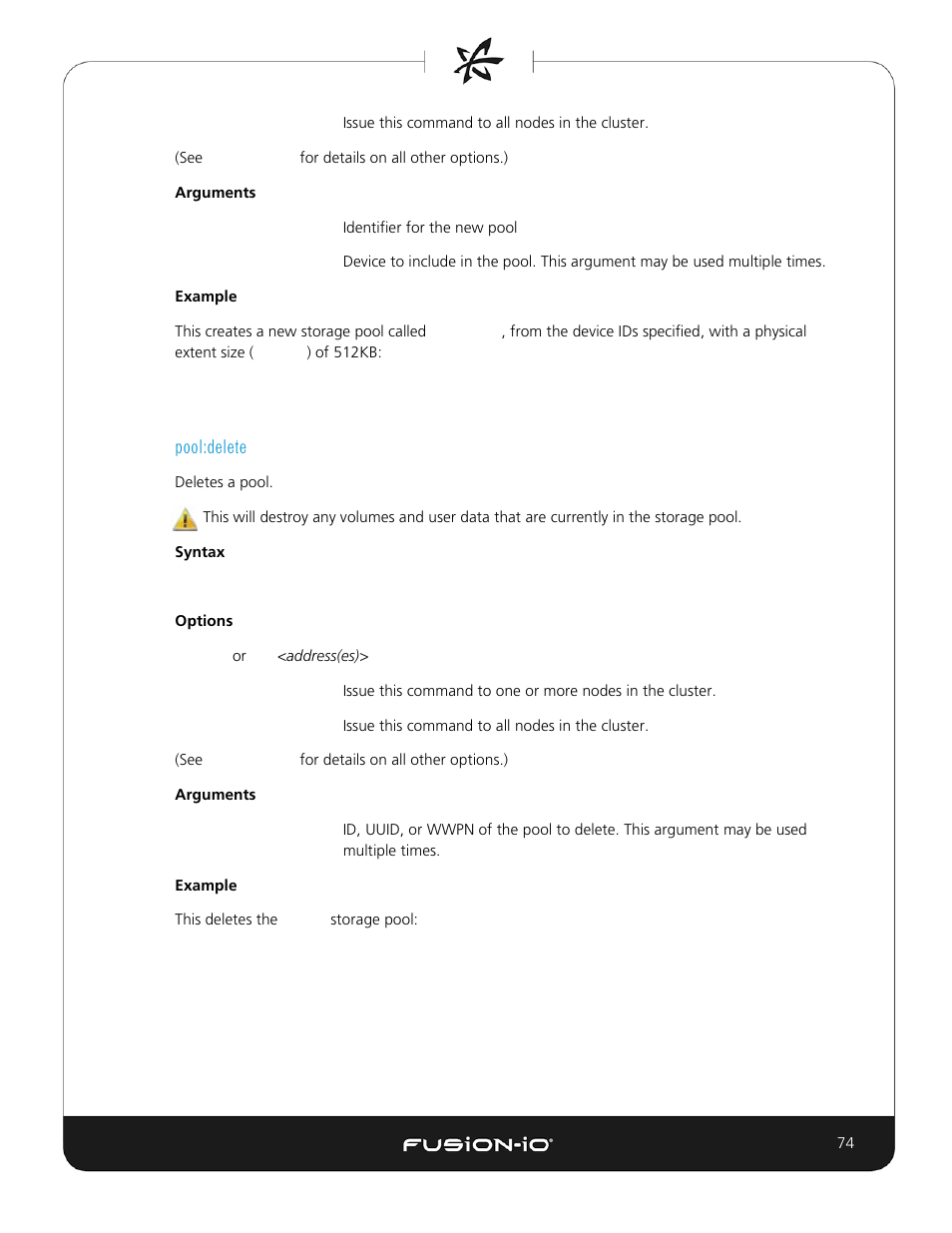 Pool:delete | Dell Acceleration Appliances for Databases User Manual | Page 74 / 156