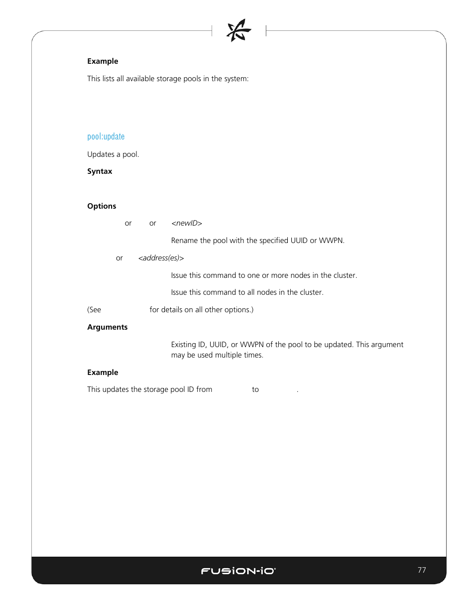 Pool:update | Dell Acceleration Appliances for Databases User Manual | Page 77 / 156
