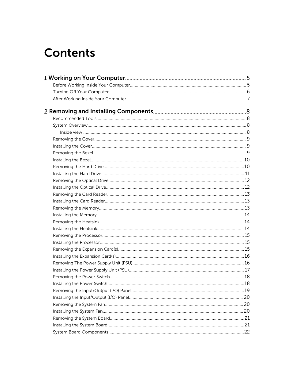 Dell Vostro 3900 Mini Tower (Late 2013) User Manual | Page 3 / 38