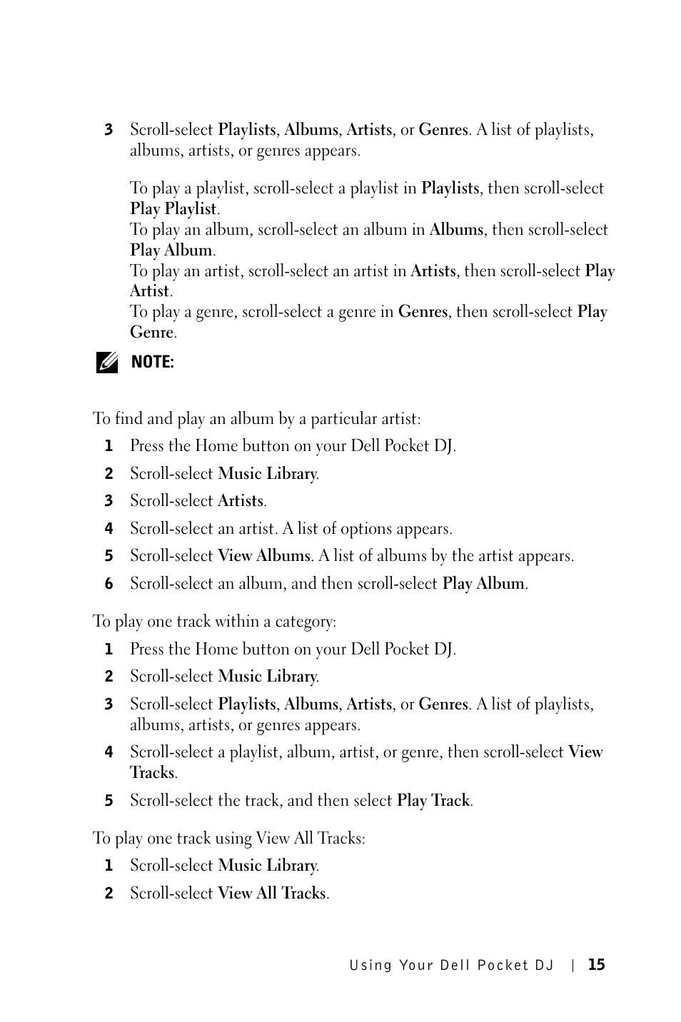 Dell Pocket DJ User Manual | Page 15 / 51