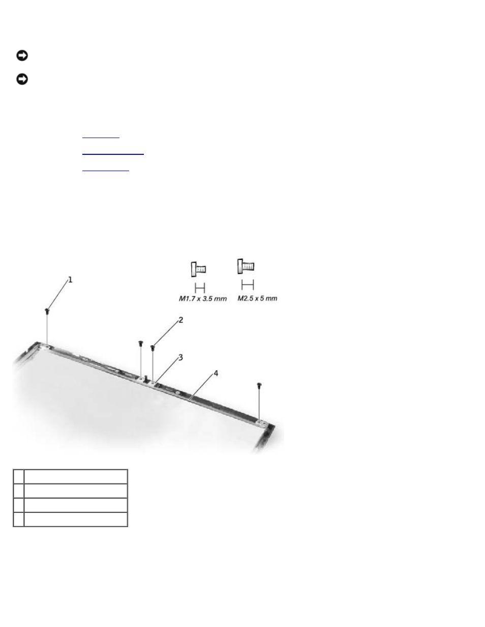 Display latch, Removing the display latch, Replacing the display latch | Dell LATITUDE C510 User Manual | Page 25 / 55