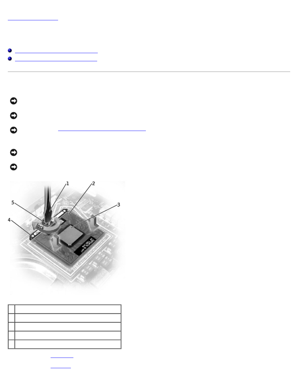 Microprocessor module, Removing the microprocessor module | Dell LATITUDE C510 User Manual | Page 33 / 55