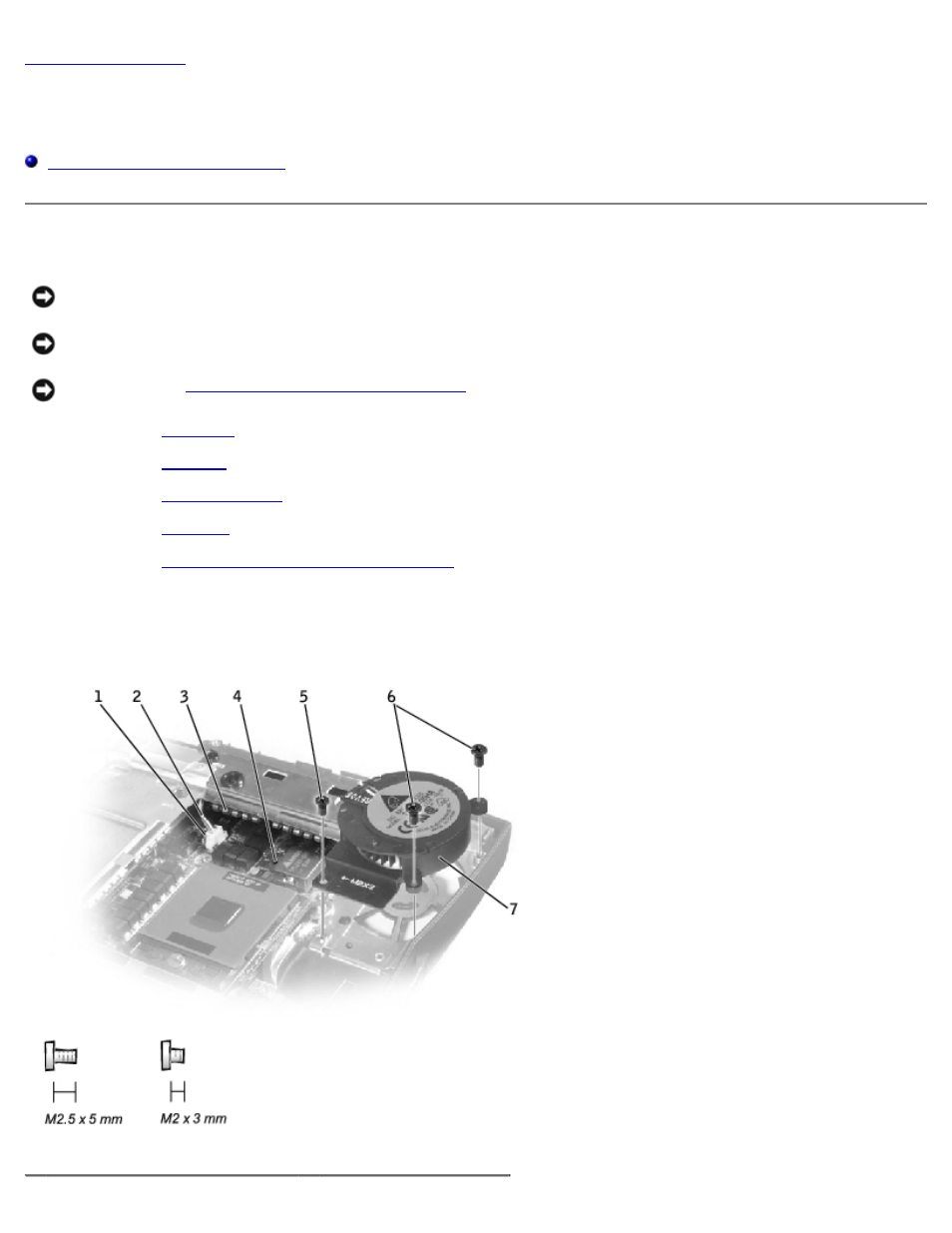 Hybrid cooling fan, Removing the hybrid cooling fan | Dell LATITUDE C510 User Manual | Page 35 / 55