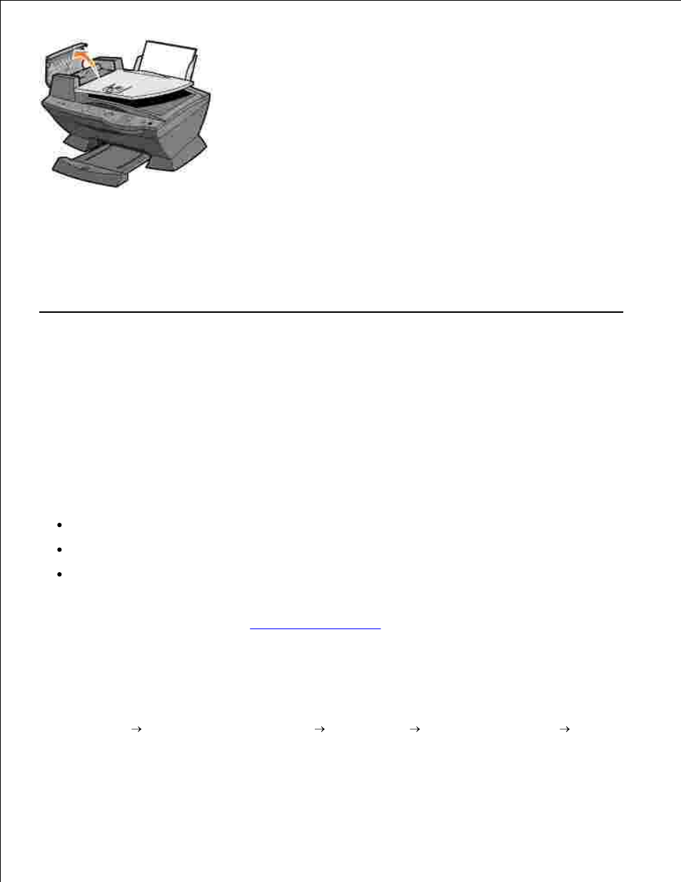 Error messages and flashing lights, Ink low message, Paper jam message | Dell A960 All In One Personal Printer User Manual | Page 76 / 95