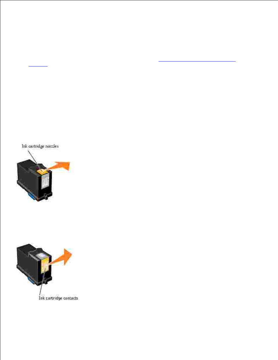 Wipe the ink cartridge nozzles and contacts | Dell A960 All In One Personal Printer User Manual | Page 80 / 95