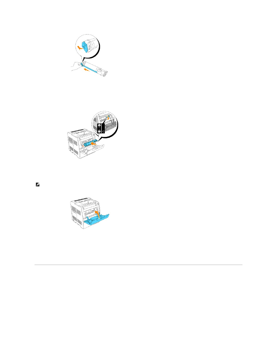 Installing the drum cartridge | Dell 3010cn Color Laser Printer User Manual | Page 97 / 122