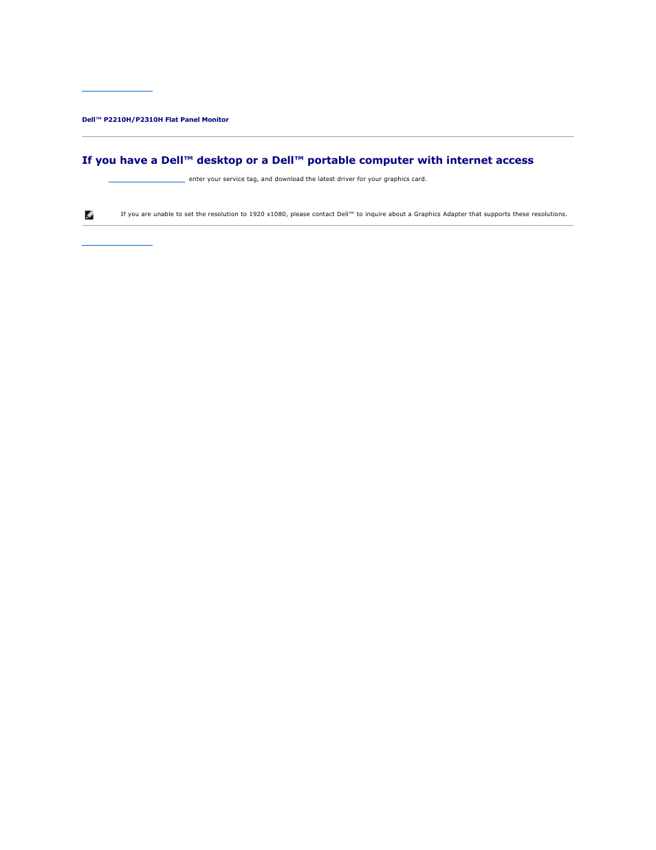 Setting up your monitor | Dell P2210H Monitor User Manual | Page 14 / 38