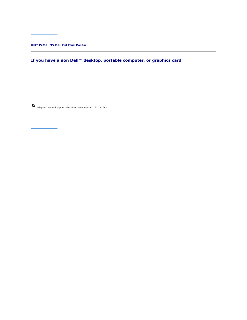 Setting up your monitor | Dell P2210H Monitor User Manual | Page 15 / 38