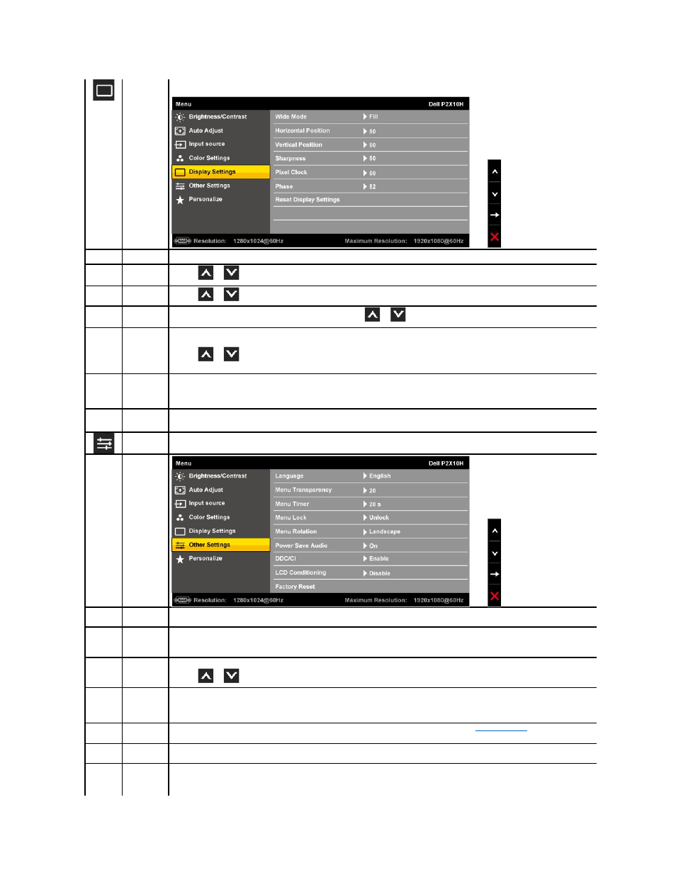 Dell P2210H Monitor User Manual | Page 22 / 38