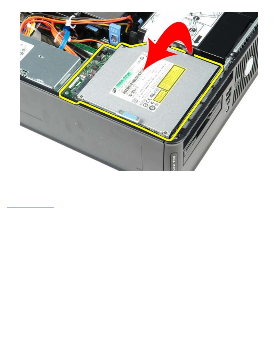 Replacing the optical drive | Dell OptiPlex 780 User Manual | Page 45 / 74