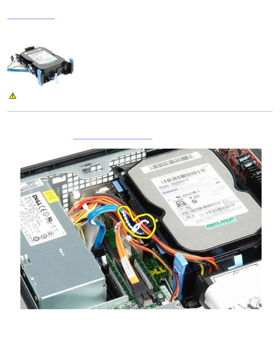 Hard drive, Removing the hard drive | Dell OptiPlex 780 User Manual | Page 53 / 74