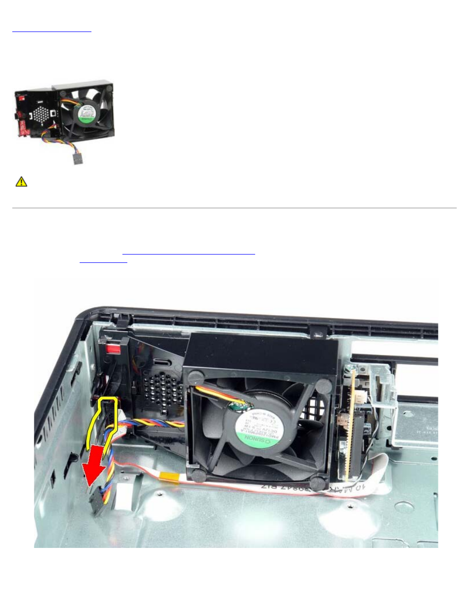 Dell optiplex 780 service manual--removing the fan, Removing the fan | Dell OptiPlex 780 User Manual | Page 72 / 74
