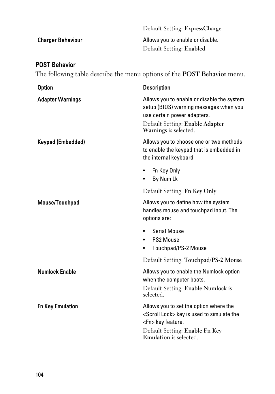 Dell Latitude E6220 (Mid 2011) User Manual | Page 104 / 114