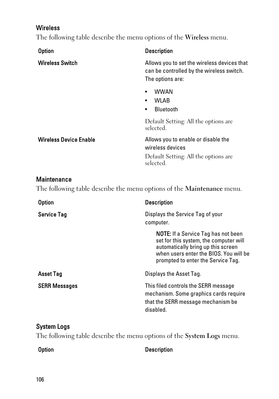 Dell Latitude E6220 (Mid 2011) User Manual | Page 106 / 114