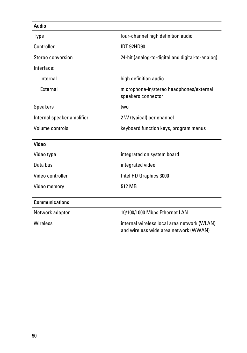 Dell Latitude E6220 (Mid 2011) User Manual | Page 90 / 114