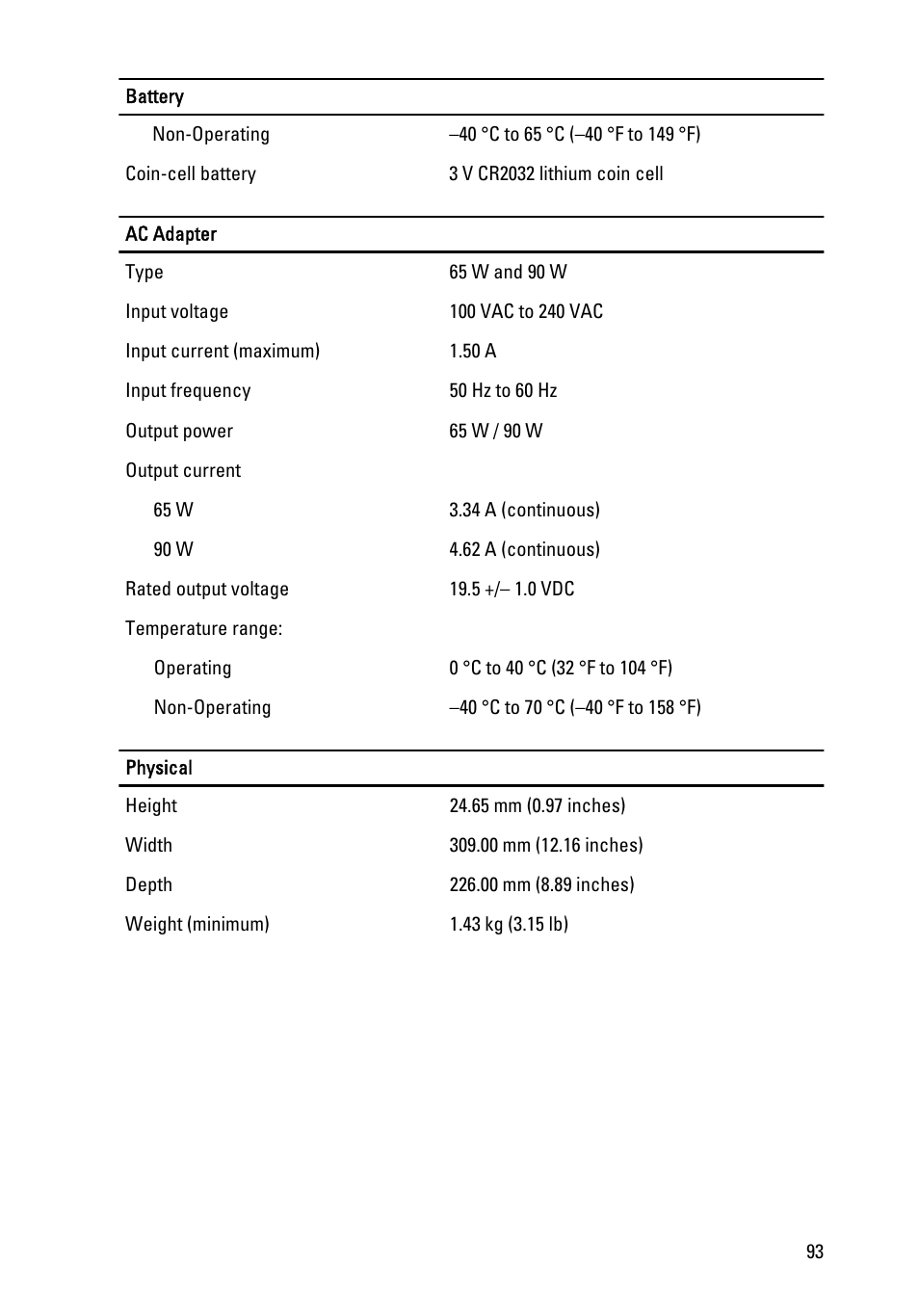 Dell Latitude E6220 (Mid 2011) User Manual | Page 93 / 114