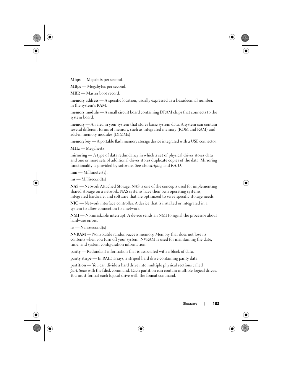 Dell PowerEdge T310 User Manual | Page 183 / 194