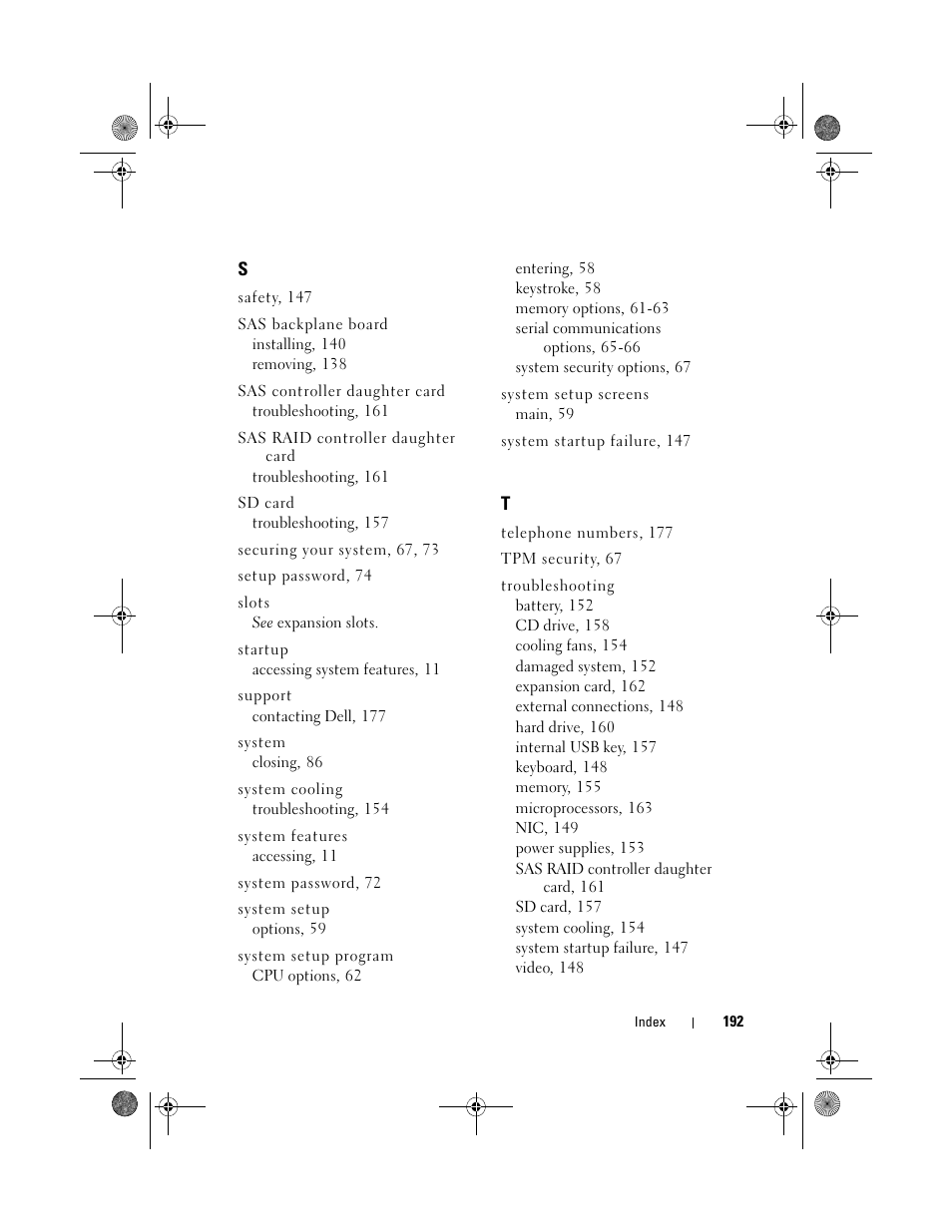 Dell PowerEdge T310 User Manual | Page 192 / 194