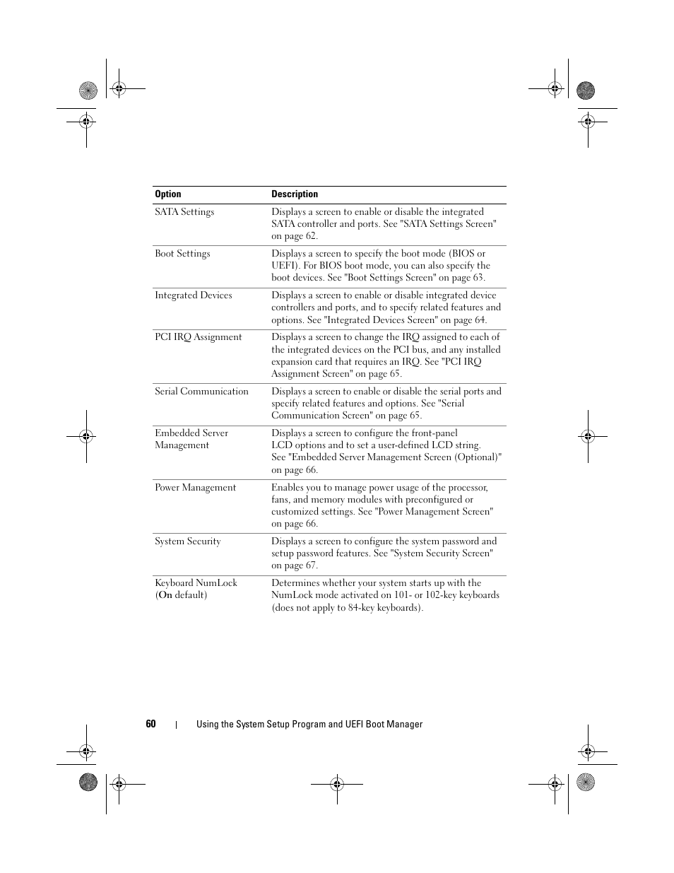Dell PowerEdge T310 User Manual | Page 60 / 194