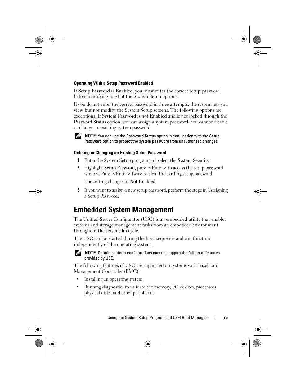 Embedded system management | Dell PowerEdge T310 User Manual | Page 75 / 194