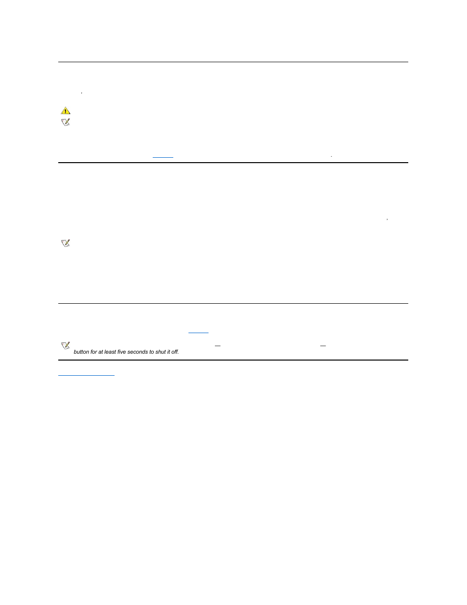 Battery power, Turning the computer on | Dell Inspiron 3700 User Manual | Page 11 / 185