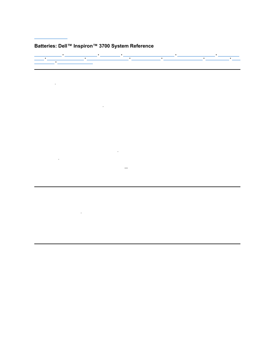 Batteries: dell™ inspiron™ 3700 system reference | Dell Inspiron 3700 User Manual | Page 6 / 185