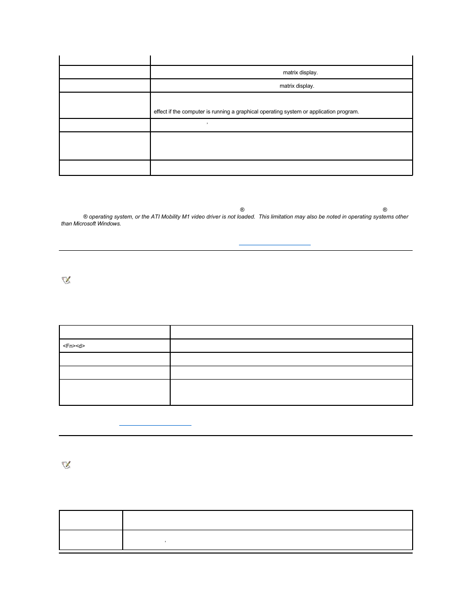 Power conservation key combinations, Processing speed key combinations | Dell Inspiron 3700 User Manual | Page 69 / 185