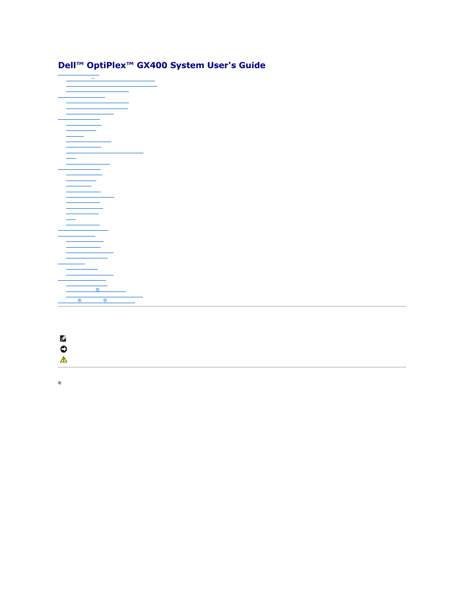 Dell OptiPlex GX400 User Manual | 88 pages