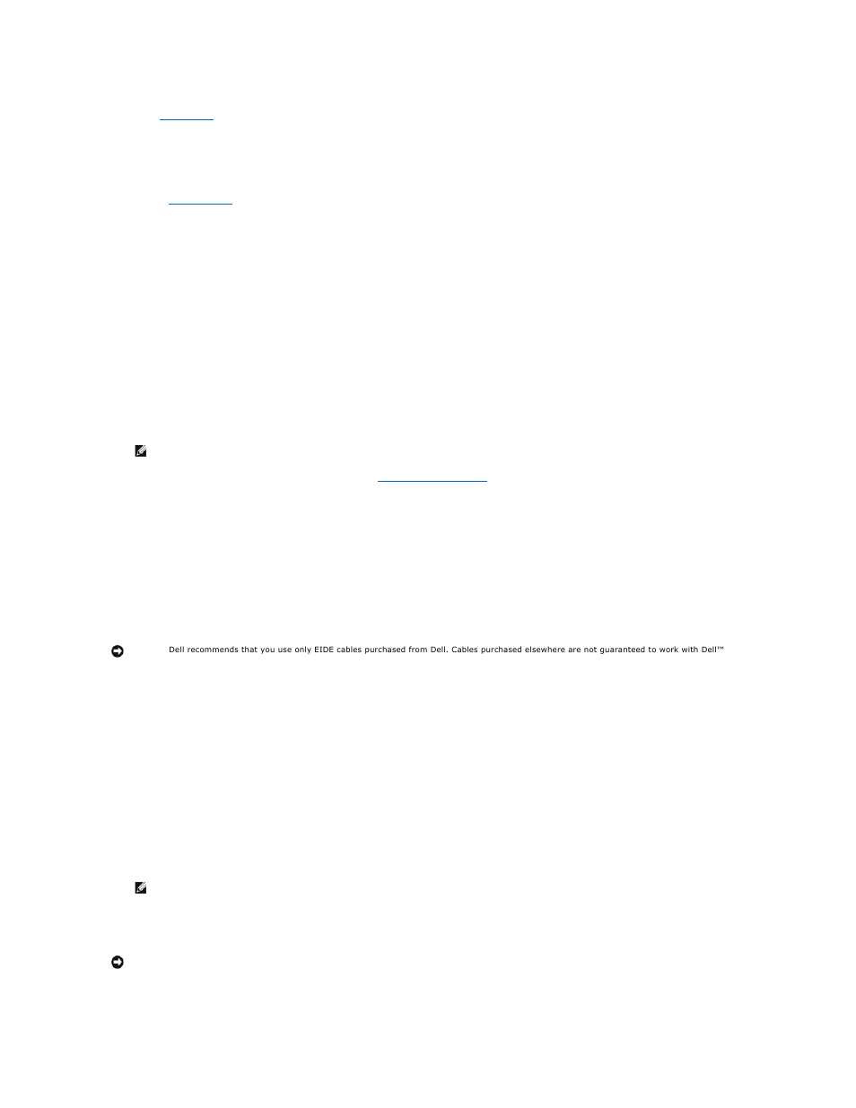 Eide device installation guidelines, Scsi device installation guidelines | Dell OptiPlex GX400 User Manual | Page 25 / 88