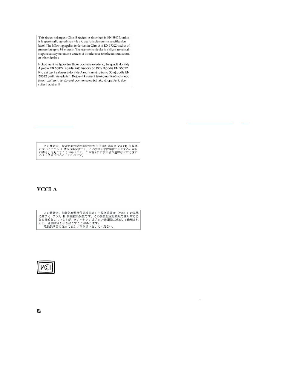 Vcci notice (japan only), Mic notice (republic of korea only) | Dell OptiPlex GX400 User Manual | Page 73 / 88