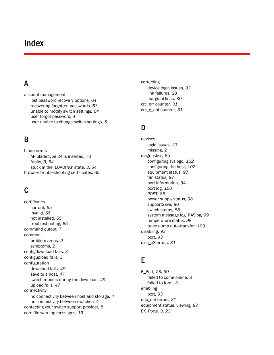 Index | Dell POWEREDGE M1000E User Manual | Page 127 / 130