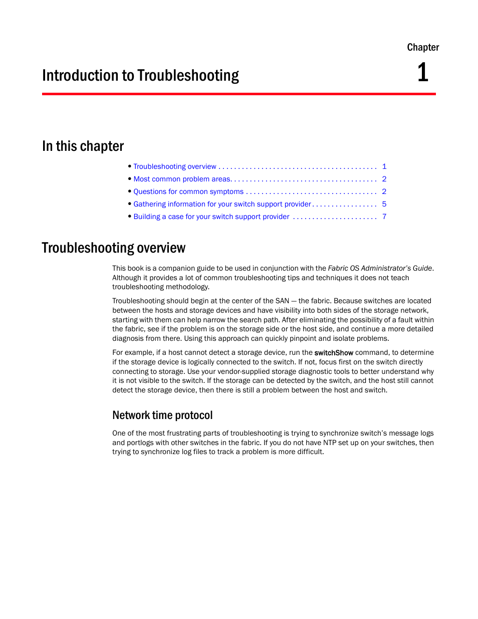 Introduction to troubleshooting, In this chapter, Troubleshooting overview | Network time protocol, Chapter 1, Chapter 1, “introduction to troubleshooting | Dell POWEREDGE M1000E User Manual | Page 15 / 130