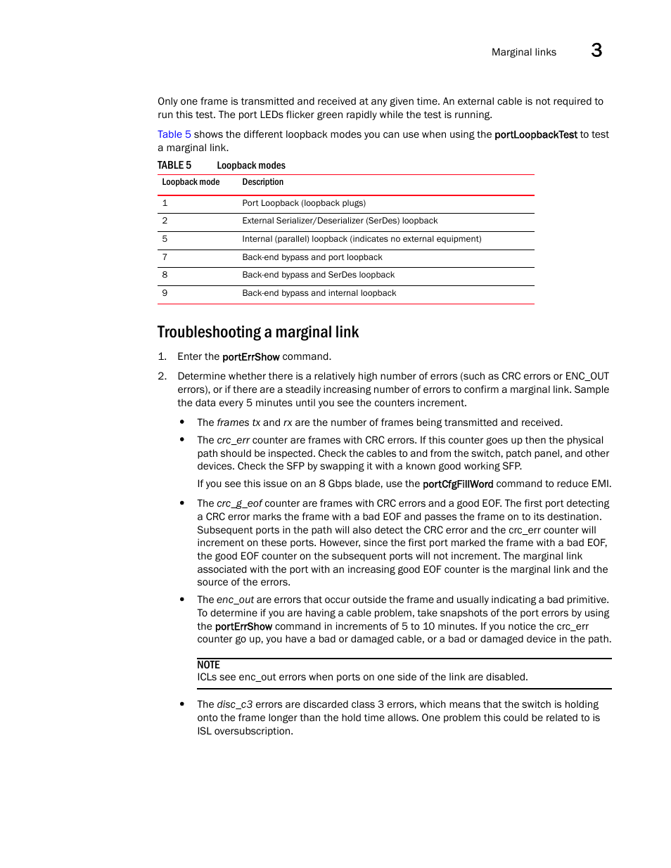 Troubleshooting a marginal link | Dell POWEREDGE M1000E User Manual | Page 45 / 130