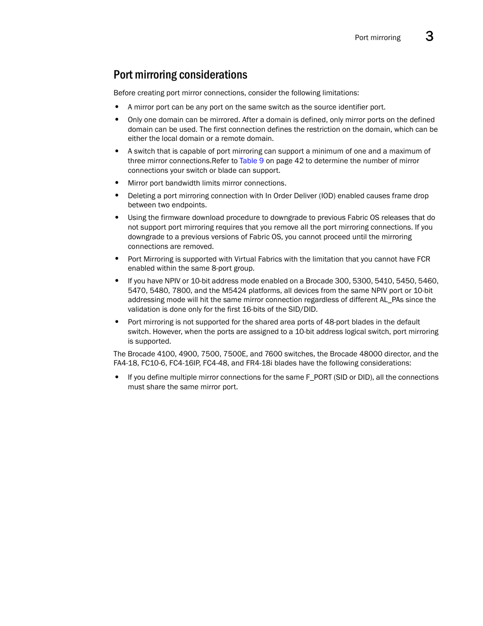 Port mirroring considerations | Dell POWEREDGE M1000E User Manual | Page 55 / 130